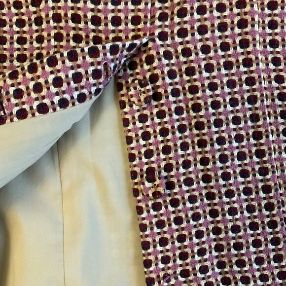 VTG Y2K Body by Victoria Button Pencil Skirt  pink tweed office siren sexy sz 2 - Picture 7 of 16